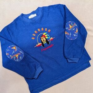 Vintage OshKosh B'gosh Kids Blue Legends Pullover Sweatshirt Native American